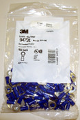 Lot of 100 3M 94731 Terminal-Ring Tongue Blue 16-14 AWG