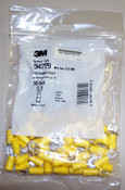 Lot 50 3M 94779 Fork Terminal Connector Yellow 12-10 AWG Vinyl Insulated 33-10-P