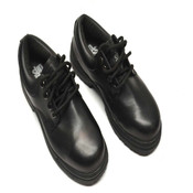 Oxford ASTM F2413-05 Slip Grips Women's 6 Black Leather 4" Steel Toe Shoes