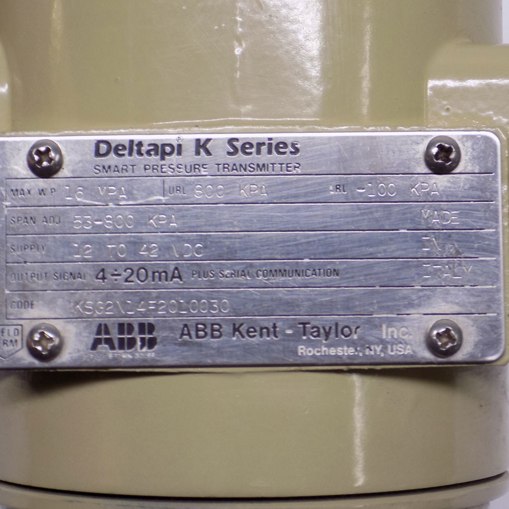 ABB Kent Taylor Deltapi Smart Differential Pressure Transmitter K Series 