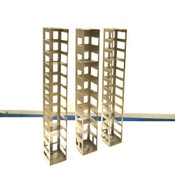 Cryogenic Stainless Steel Freezer Storage 2-Shelf Racks 26.75" x 5.5" x 5.5" (3)