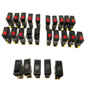 Assorted Carling 6215929 Pole 2 Tone Rocker Switches (25)