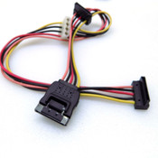 4-Pin Molex Female to 3x 15-Pin Serial SATA Power Cable Adapters (19)