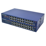 Netgear (1) DS524 Dual Speed Stackable Hub (1) FS524 Fast Ethernet Switch