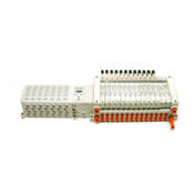 SMC Air EX250 SDN1 w/ (7) EX250-IE3 Input Blocks and (14) VQ2000 Solenoid Valves