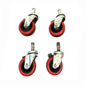 Jarvis 34 Series 4"x 1.25" Ball Bearing Swivel Casters (4)