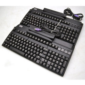 Lot of 2 Wincor MC147 Black Programmable Keyboard 147-Key w/ Card Reader MC-147