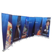 Expox DI-RP8 Retractable Banner Stand 33" x 78" w/ Color HP Graphic  (6)