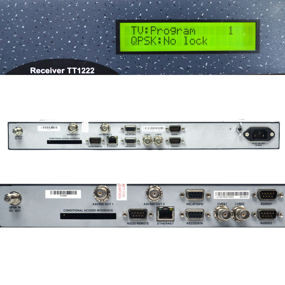 1x Tandberg TT1260 SDI Receiver with 2x ASI inputs SDI out 