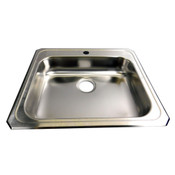 Elkay GECR25211 Celebrity Collection One Hole 25" Top Mount Stainless Steel Sink