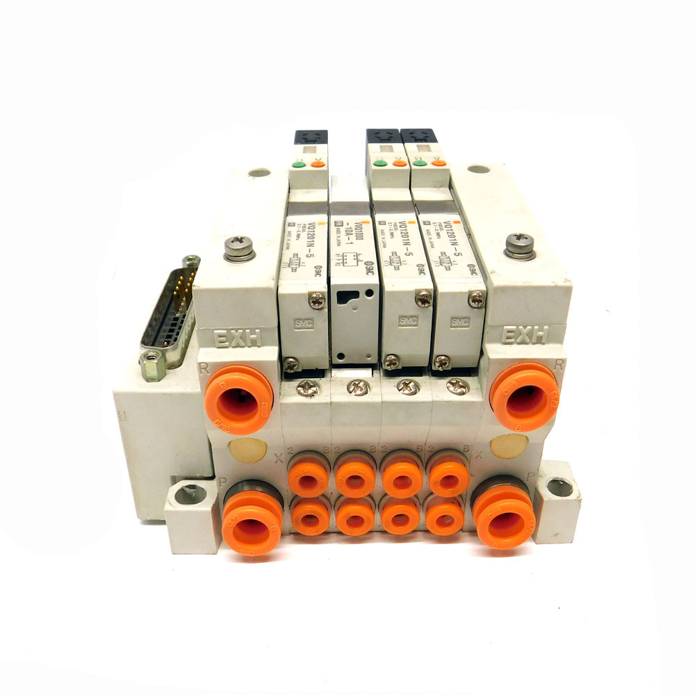 Details about   SMC VVQ1000-10A-1 AND 4 SMC VQ1201Y-5 SOLENOID VALVES WITH MANIFOLD BLOCK 