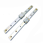 18.125" Aluminum Linear Guide Rails (2) w/ (2) Ball Bearing Slide Blocks