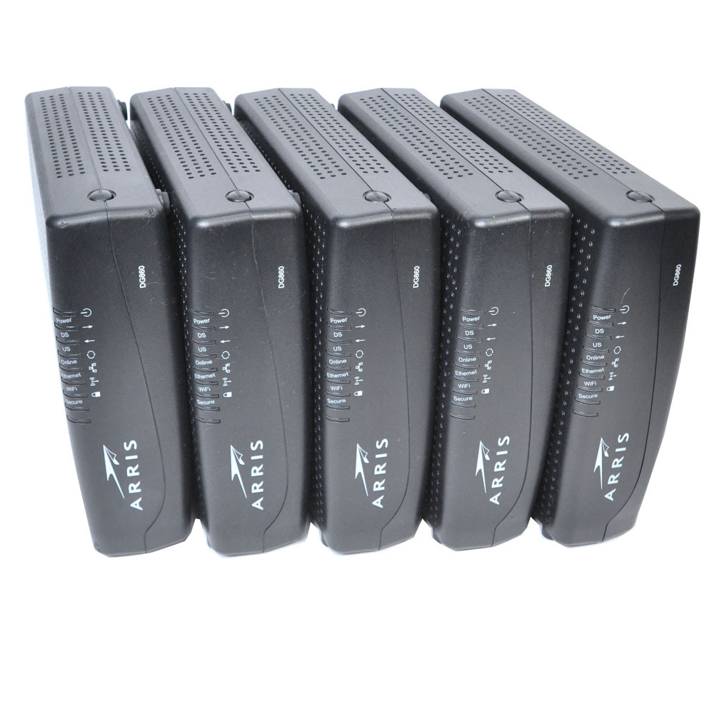 Arris DG860A Cable Gateway Modem with 802.11n Wi-Fi DG00DLE860 Lot of 5