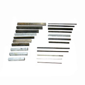 Assorted Tool Steel Bars Square Shape 5.5" L To 13.125" L (22)