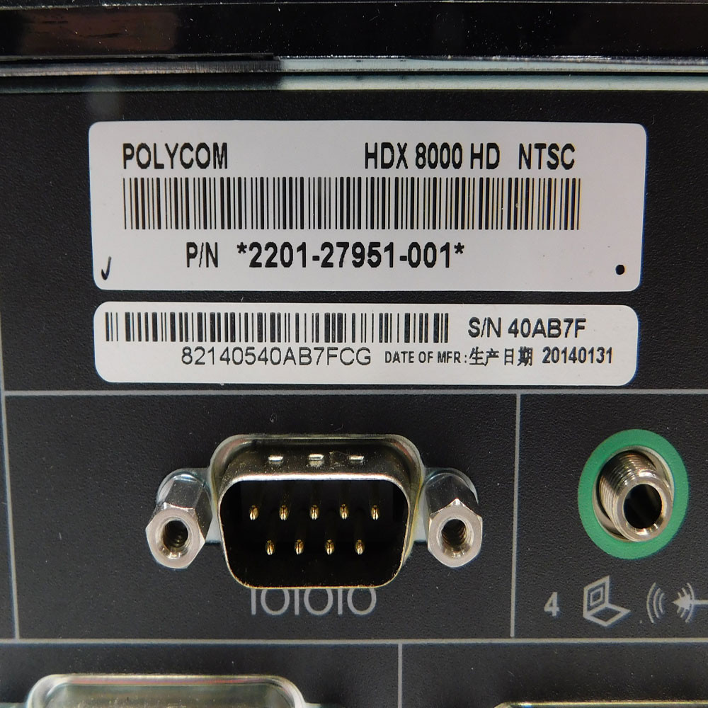 Polycom HDX 8000 HD NTSC Video Conference System Base Unit and Camera 