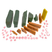 Lost Wax in Green/Orange/Yellow/Pink Colors Used Mold Casting Wax (30lbs.)