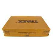 Vollrath Traex 1418-01 Dark Brown 14" x 18" Premium Plastic Fast Food Trays (12)