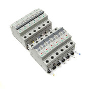 (Lot of 12) Moeller PLSM-C16/1 X-Pole 1-Pole 240VAC Circuit Breakers 16A