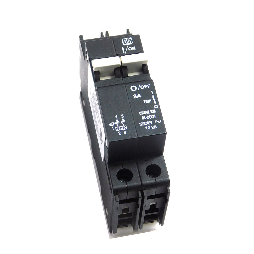 Circuit Breaker Industries QL2(13) 8 Amp Miniature Circuit Breaker 120/240V