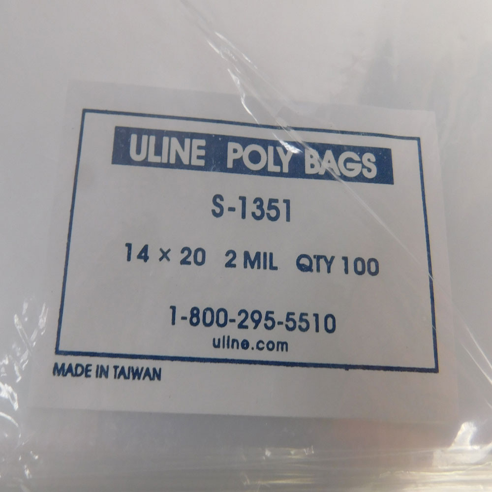Uline Industrial Trash Liners - 40-45 Gallon, 1.2 Mil, Black S-5107 - Uline