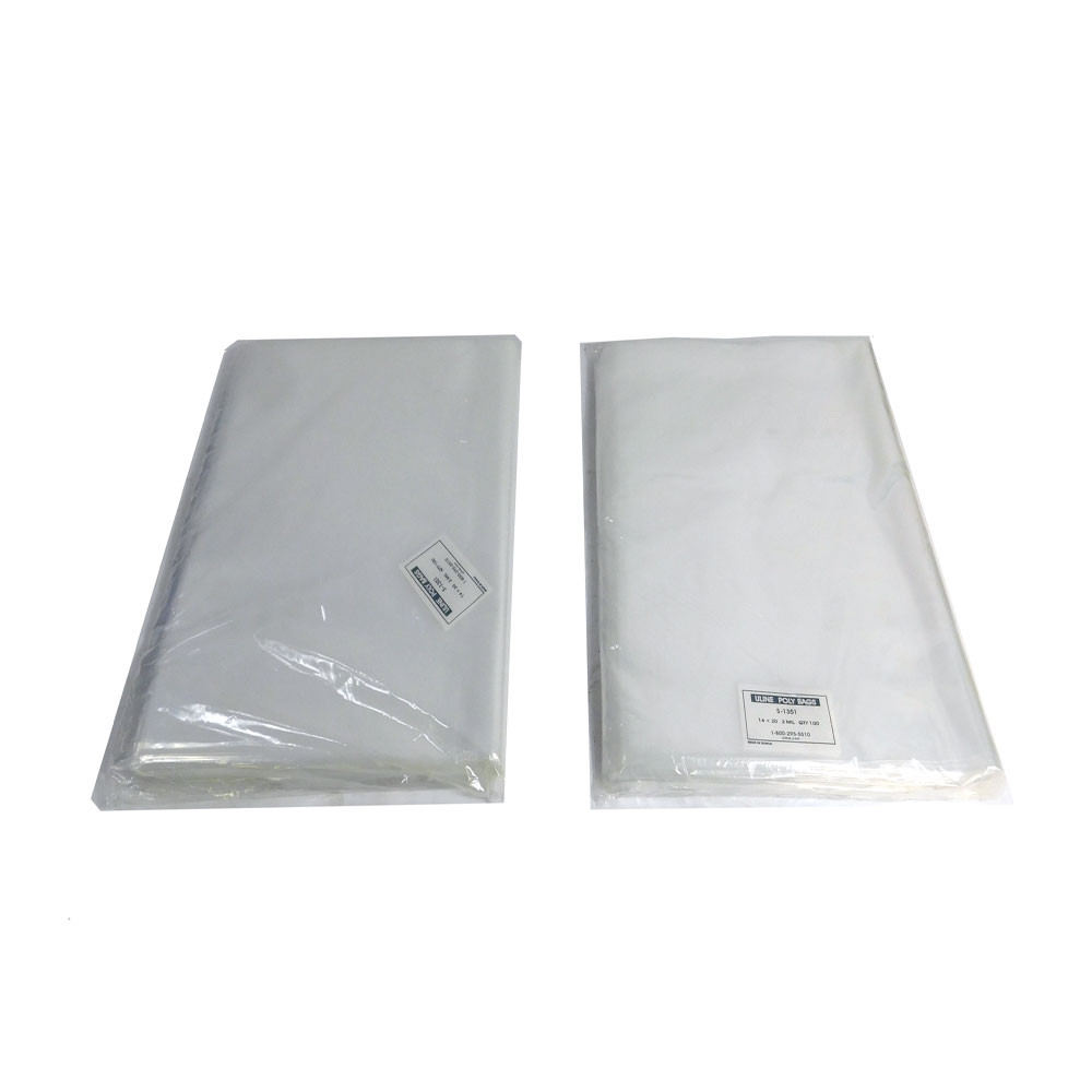 3 Mil 9" x 13" Clear Poly Bags Pack of 50 bags
