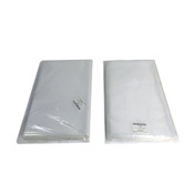 Uline S-1351 14" x 20" 2 MIL Clear Open-Top Flat Plastic Poly Bags 14x20 (200)