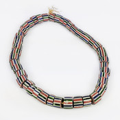 Antique Venetian/African Chevron Star Trade Beads 5-Layer - Full 32" Strand