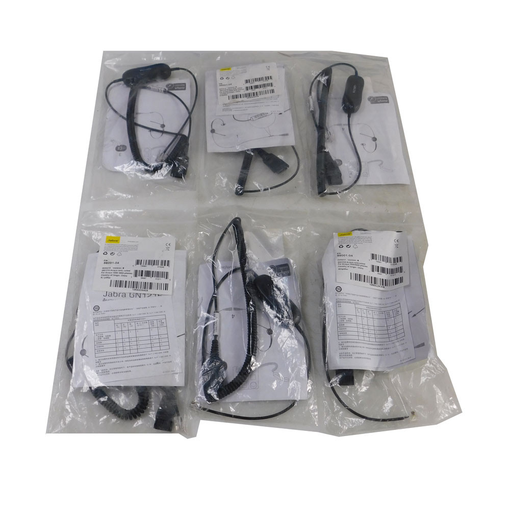 Câble Jabra GN1216 Pour Téléphone Avaya - 0,8 M, Connecteur RJ9, Contrôle Volume Micro