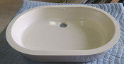 Hydro Systems Ellipse Bathroom Sink 22" x 15" - Biscuit
