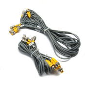 Lot of 5 Turck VBRS 4.5-2RK 4T Molded 2-Branch 3m & 1m Splitter/Cables S818