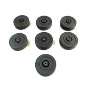 Faultless 460S-5 5"x1 1/4" Black Industrial Replacement Caster Wheels (7)