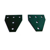 Unistrut P1726 Green 5-Hole Flat Plate Fitting 5 3/8" x 5 3/8" (2)