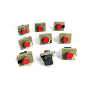 Telemecanique ZBE-101 Pushbutton Contact Blocks w/ZBV-B4 Integral LEDs (9)