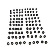 Heyco SB-562-5 Black Snap Bushings 9/16" Diameter (100)