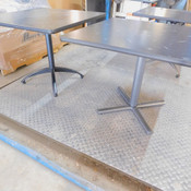 Square Dining Table Steel Legs Galaxy Space Print Top 36" x 36" x 29"H