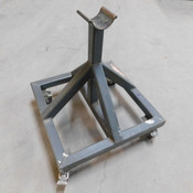 Heavy-Duty Rolling Pipe Stand 24" x 24" Base / 4" Pipe Diameter Stand