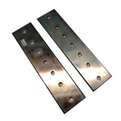 12"L x 3"W x 0.25"H 7-Hole Solid Copper Industrial Groundbar/Busbars (2)