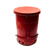 Justrite 09100 Industrial Oily Waste Can Red Self-Closing 6-Gallon Capacity
