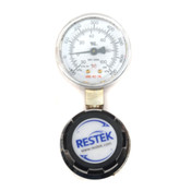 Restek 21666 Chrome-Plated Brass Gas Regulator & Gauge