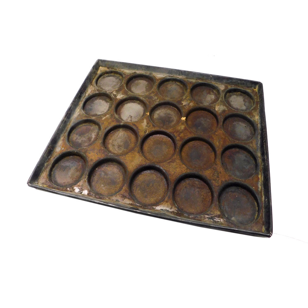 Lockwood 64 4-Strap Steel Commercial Baking Pans 24Lx 13.75Wx 3.5H (3)
