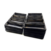 Ekco 54 Steel 4-Strap Commercial Baking Pans 25.25"L x 15"W x 2.5"H (7)