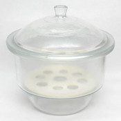 Glass Desiccator Jar Dryer 12" non-vacuum Lab Glass With Porcelain Plate