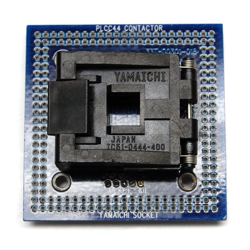 yamaichi ic51-0444-400 QFJ44 4 × 11 Pins plcc 44 plcc44 programming socket used 