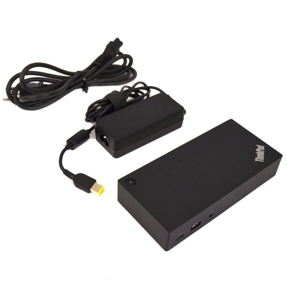 Lenovo DK1633 ThinkPad USB-C Dock Station Type 40A9 w/ ADLX65NLC3A Power  Adapter