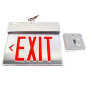 Chloride ER45VXLSR ER45VXLSC2RMLR LED Edge-Lit Mirrored 2-Side Exit Sign Kit