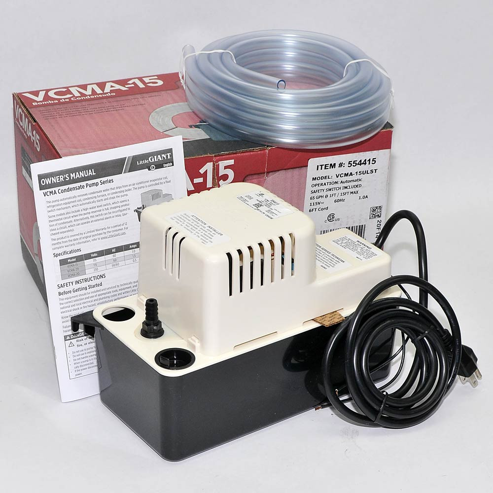 Little Giant VCMA15ULST Condensate Pump Automatic Start/Stop