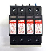 (Lot of 4) Phoenix Contact VAL-MS 120 ST ValveTrab Surge Protectors w/ VAL-MS BE