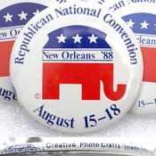 19 Campaign Button 3" Republican Convention RNC Elephant New Orleans 88 Election