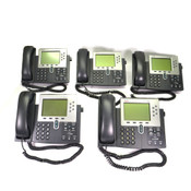Cisco CP-7961G Unified IP Phone 7961G VoIP w/ Handset, and Stand (5)