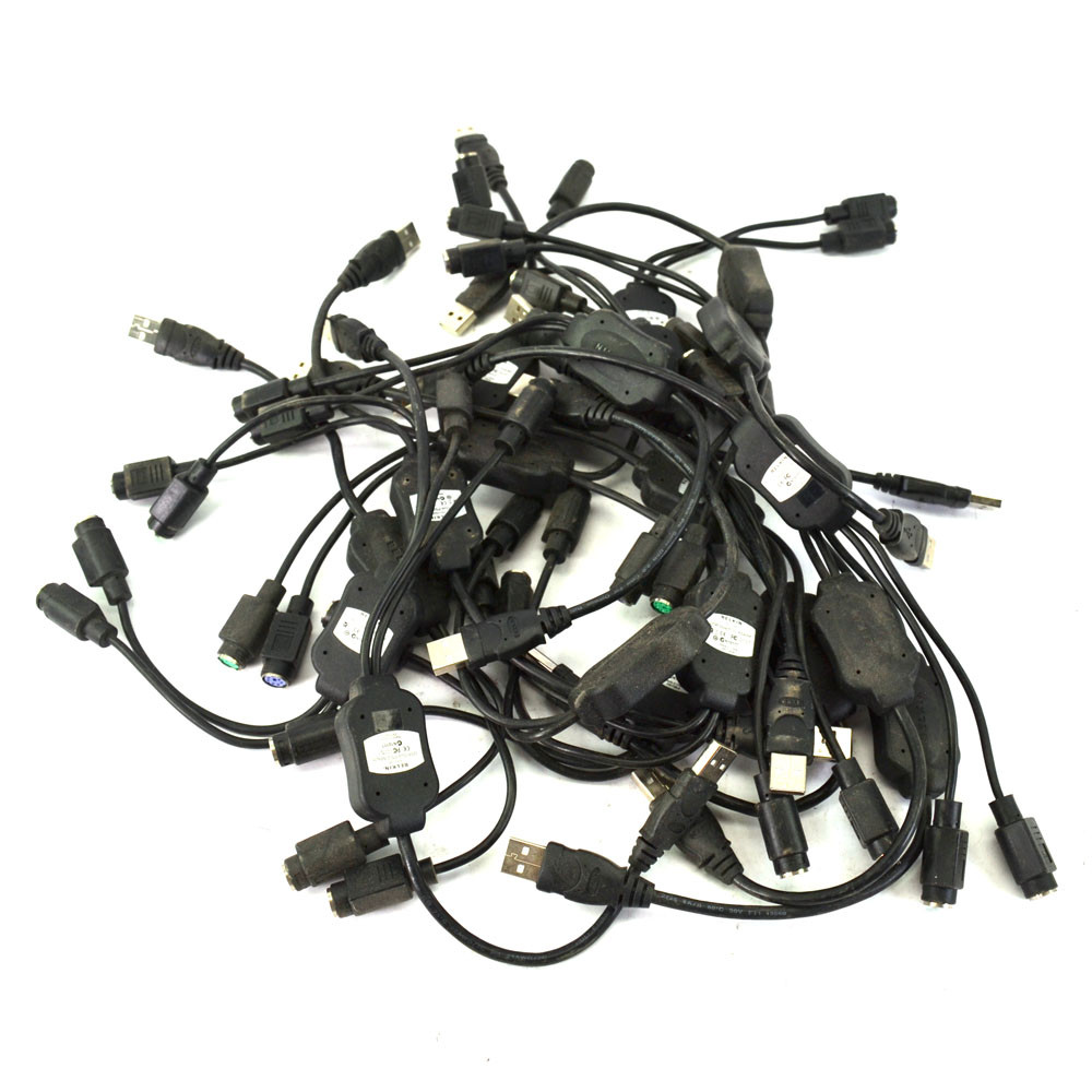 Belkin F5U119E USB Dual PS/2 to USB Converter Adapter Mouse Keyboard (19)